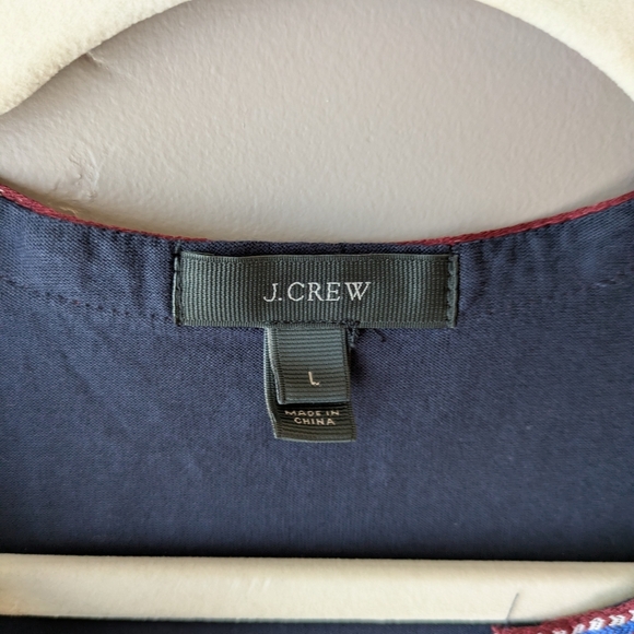 J. Crew Navy Top Sleeveless L - Picture 2 of 13